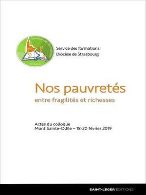 cover image of Nos pauvretés